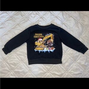 Kids Christmas Excavator Sweatshirt